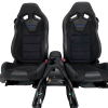 Ford Mustang Dark Horse RECARO seats black Dinamica suede Indigo Blue accents