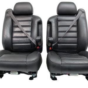 2003 - 2007 Hummer H2 Seats Set, Black Leather Powered Heated OEM