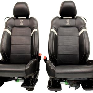 2015-2023 Ford Mustang Front Seats, Shelby GT500 Coupe Black Leather Heat & Cool