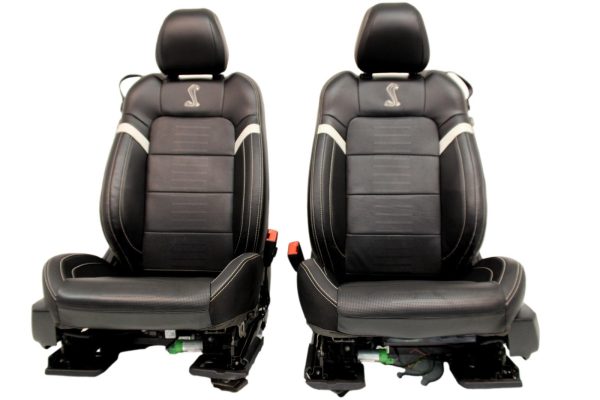 2015-2023 Ford Mustang Front Seats, Shelby GT500 Coupe Black Leather Heat & Cool