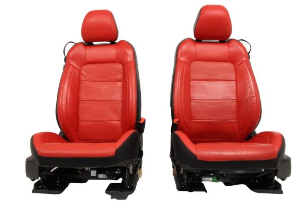 Ford Mustang GT Premium front seats Showstopper Red leather coupe